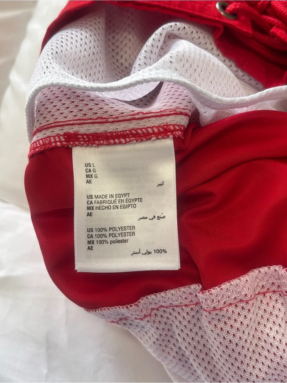 Club Room Red Men's Swim Trunks with Drawstring